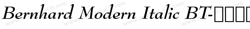 Bernhard Modern Italic BT字体转换